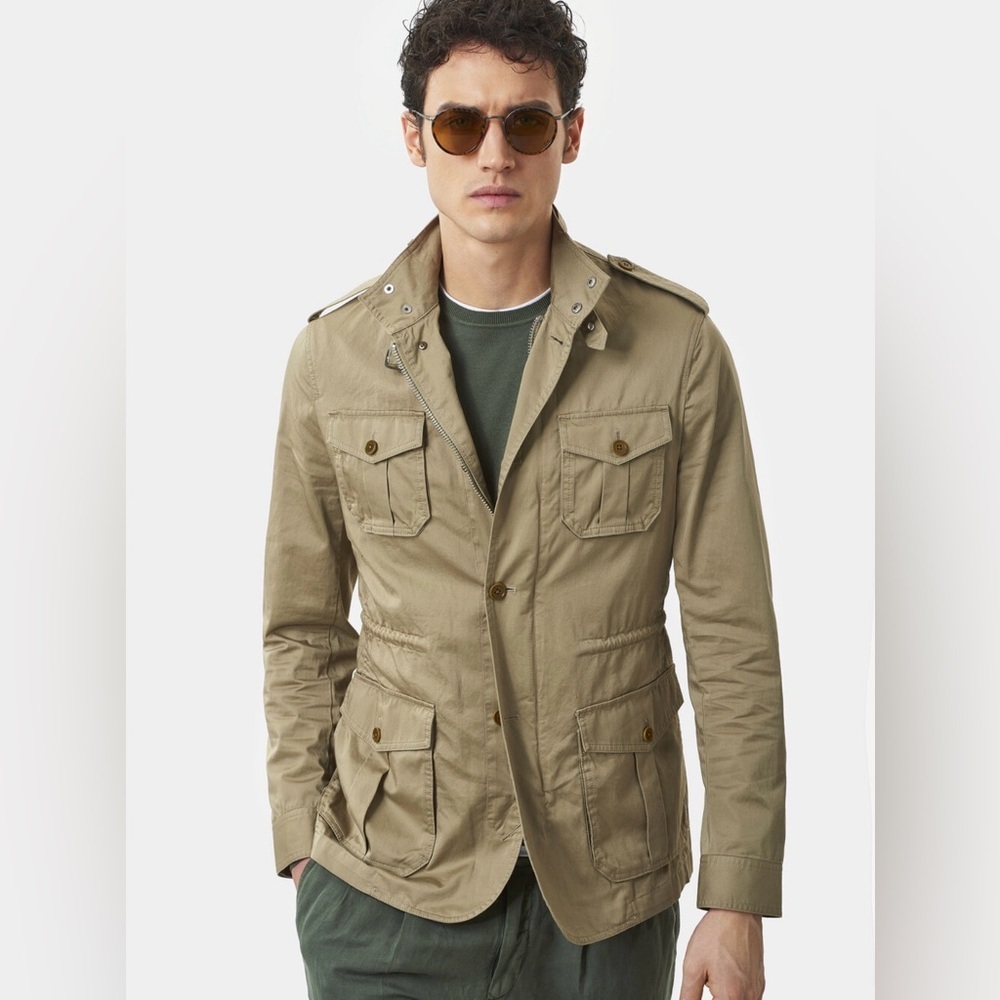 TravelSmith Khaki Military Jacket - Picture 2 of 16